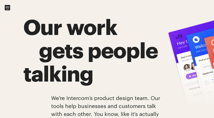 Intercom Design: Case Studies, Resources, and Design Jobs