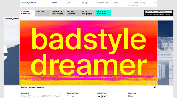 Suisse - Swiss Typefaces