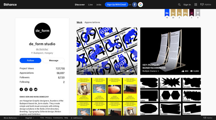 de_form studio on Behance