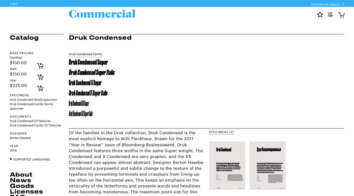 Commercial Type » Catalog » Druk Condensed Family