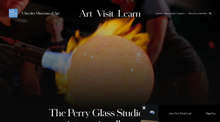 The Perry Glass Studio | Glass Art, Demos | Chrysler Museum of Art
