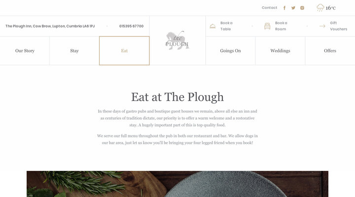 Restaurant in Kirkby Lonsdale, Lake District | The Plough Inn