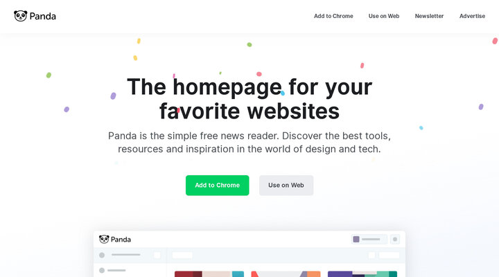 Panda — The homepage for your favorite websites