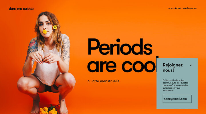 Periods are cool | Culottes Menstruelles by Dans Ma Culotte
