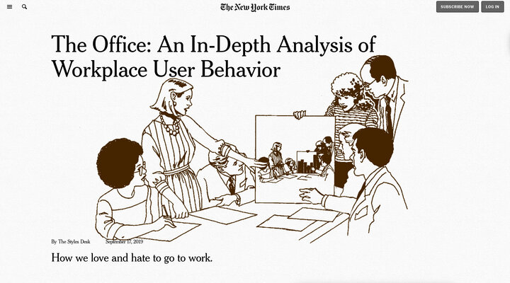 The Office: An In-Depth Analysis of Workplace User Behavior - The New York Times