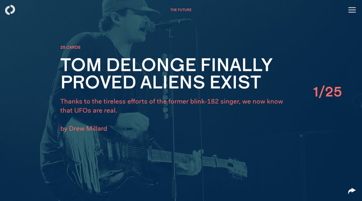 Tom DeLonge finally proved aliens exist | The Outline