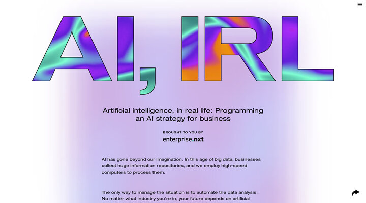 Artificial Intelligence, In Real Life