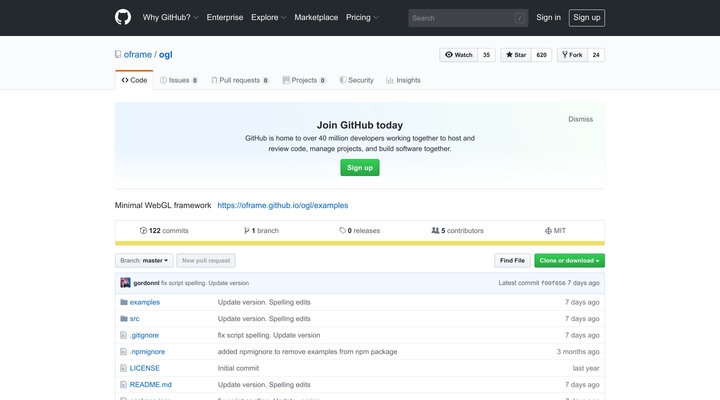 GitHub - oframe/ogl: Minimal WebGL framework