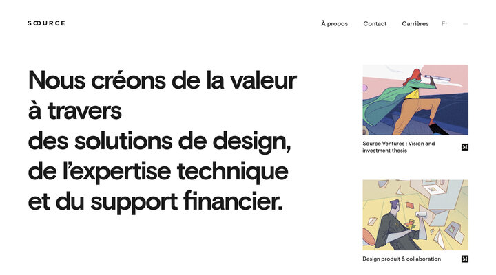 Source - Web design, développement et support financier