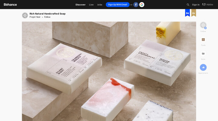 Rich Natural Handcrafted Soap on Behance