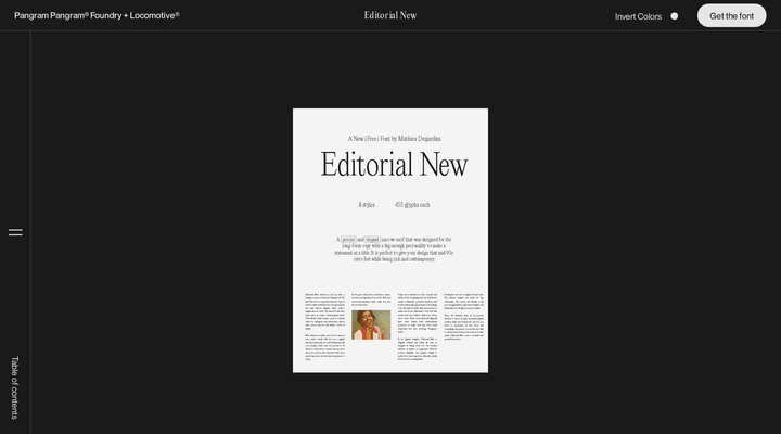 Ēdìtørîaļ Něw | Pangram Pangram® Foundry + Locomotive®