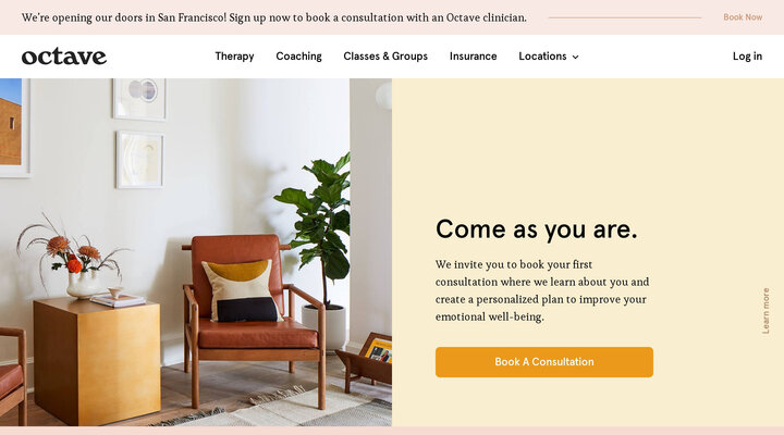 Octave | A Modern Therapy and Coaching Practice Supporting All Aspects of Emotional Well-Being