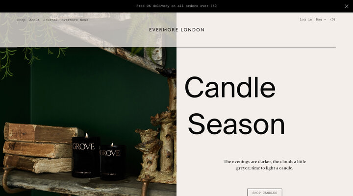 Evermore London Candles | Natural Luxury | Rapeseed & Soy