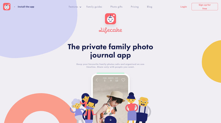 Kids’ photo journal for family | Lifecake