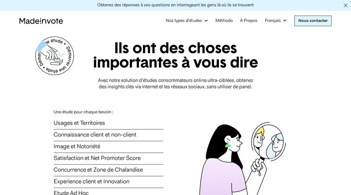 Madeinvote — Etudes consommateurs online ultra-ciblées