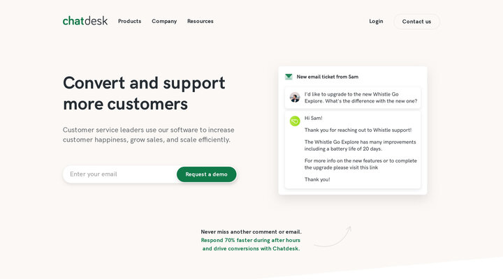 Chatdesk | Customer experience software