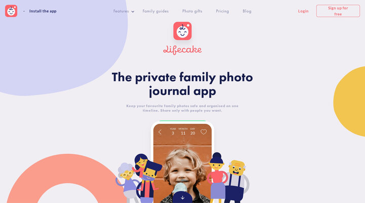 Kids’ photo journal for family | Lifecake
