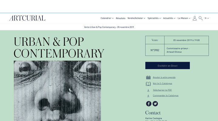 Urban & Pop Contemporary | Vente n°3982 | Artcurial