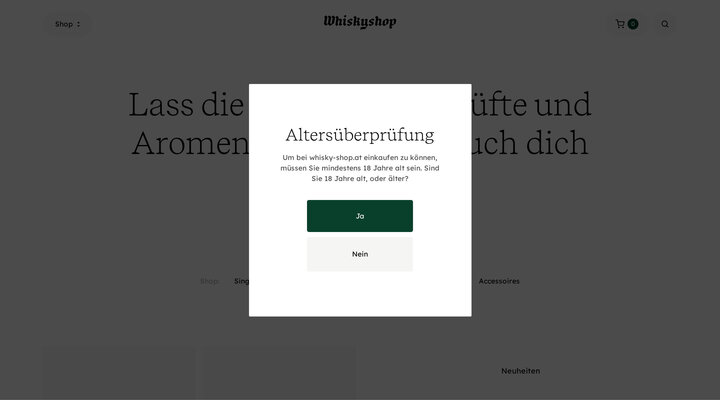 Whisky-Shop.at | Single Malt, Bourbon, Scotch uvm. aus Österreich