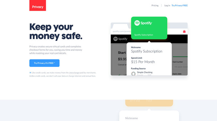 Privacy - A better way to pay.