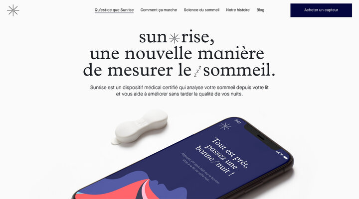 Un diagnostic du sommeil depuis la maison – Sunrise