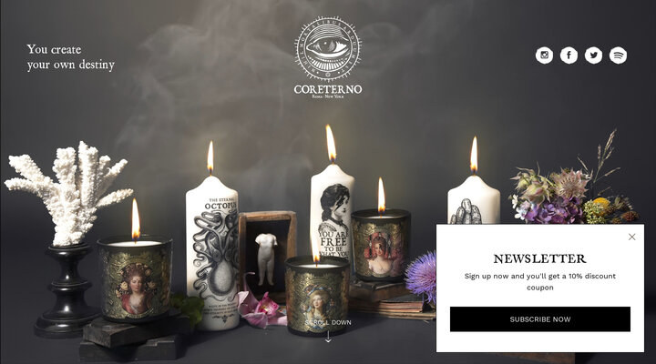 Coreterno | Decorative Candles | Design Candles | Home Decoration