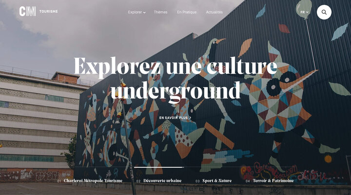 CM-Tourisme, la plateforme de Charleroi Métropole dédiée au tourisme.