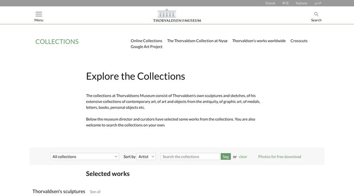 Thorvaldsens Museums Collections - Thorvaldsensmuseum
