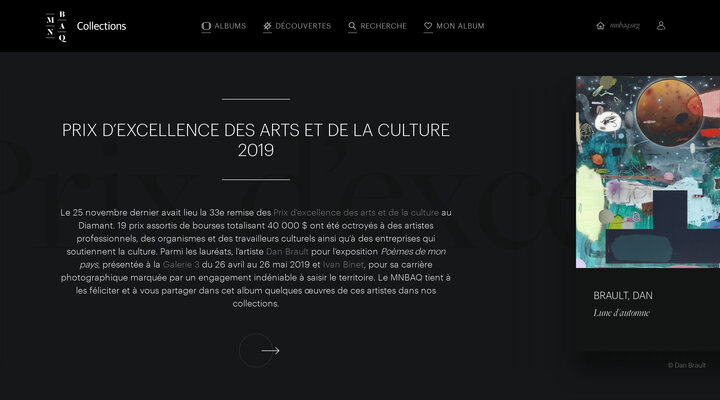 Prix d’excellence des arts et de la culture 2019 | Collections | MNBAQ | Collections | MNBAQ