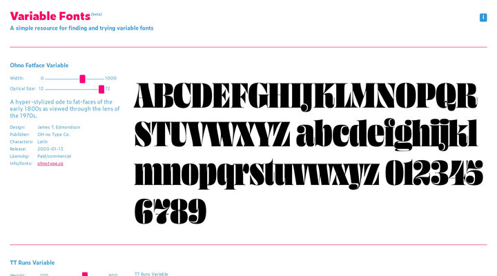 Variable Fonts