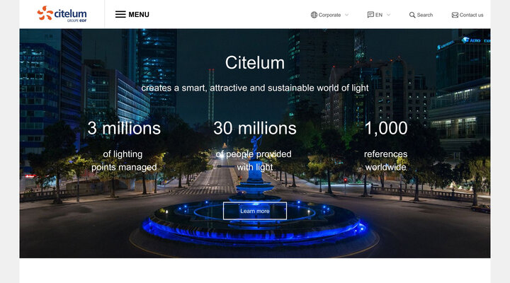 Citelum - Créateur d'un monde de lumière intelligent, beau et durable