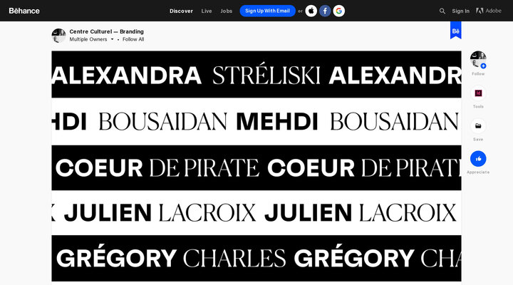 Centre Culturel — Branding on Behance