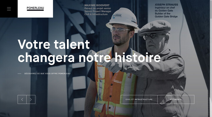 Pomerleau - Entrepreneur et gestion de projet de construction en batiments, civil, commercial, industriel
