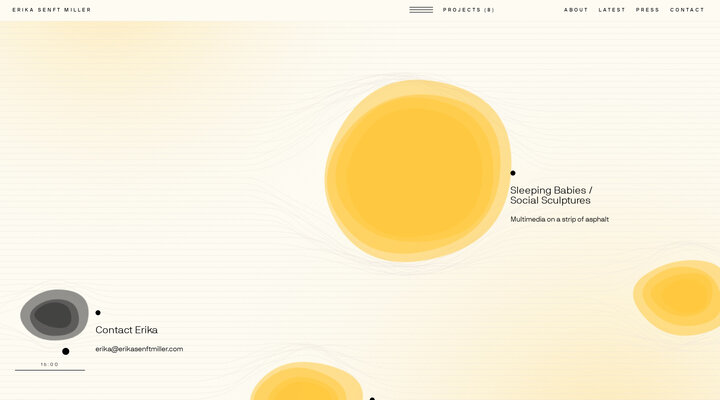 Erika Senft Miller. Multi-sensory conceptual artist.