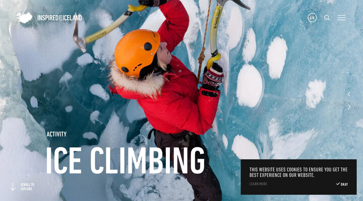 Ice climbing in Iceland - Inspired by Iceland