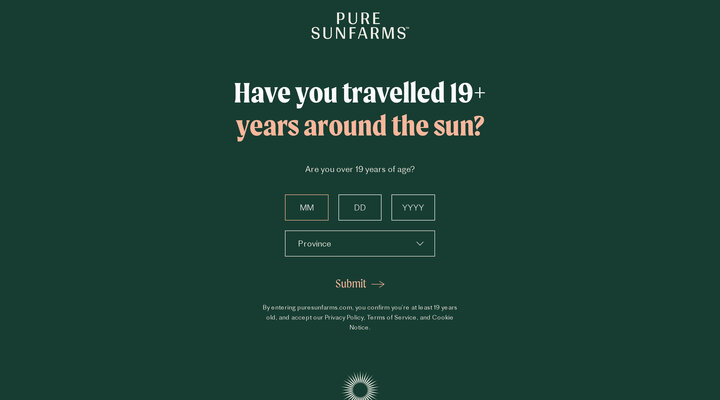 Pure Sunfarms — Providing BC cannabis to Canada