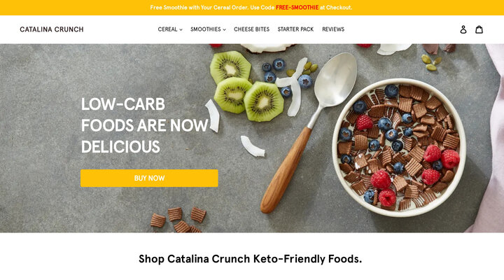 Catalina Crunch: Keto Cereal, Keto Smoothies & Keto Cheese Bites