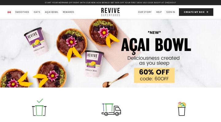 Revive Superfoods - Smoothie and Oats Subscription & Delivery Service