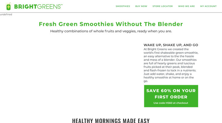 Bright Greens Blender-Free Green Smoothies