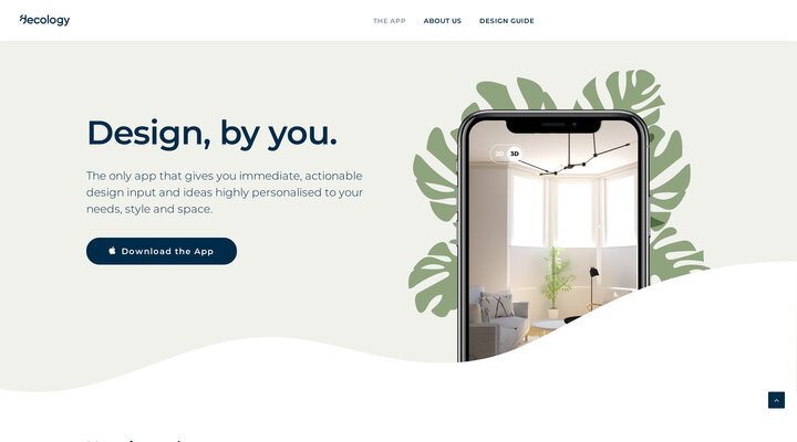 Decology App Home Page - Decology App