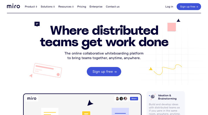 Miro: the collaborative whiteboard platform for distributed teams