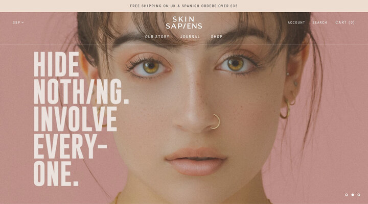 WE ARE SKIN SAPIENS.