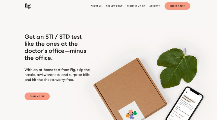 Meet Fig—The best way to get an STI / STD test, all from home.