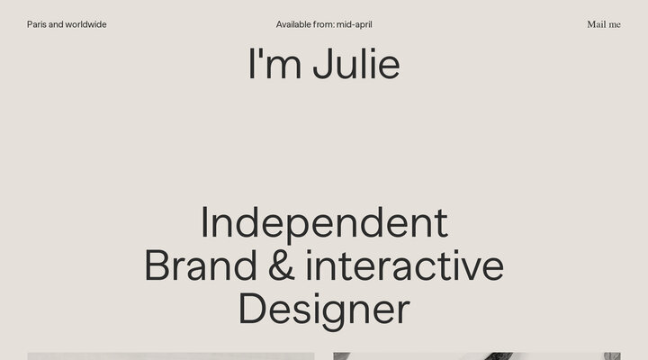 Julie Muckensturm - Brand and interactive designer based in Paris