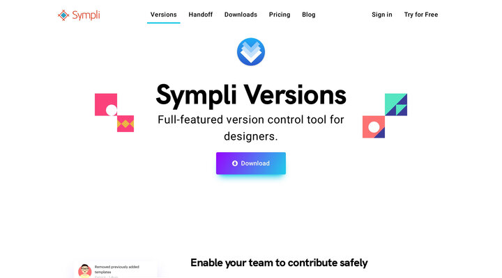 Sympli: Your entire design workflow in one place.