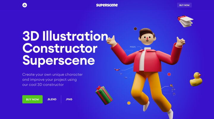 Superscene — 3D Illustration Constructor