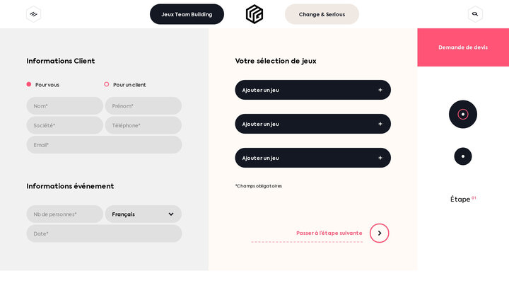Demande de devis - Urban Gaming