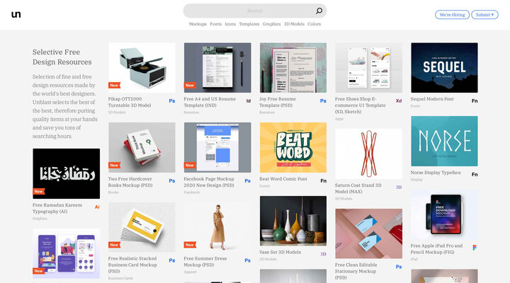 Selective Free Design Resources