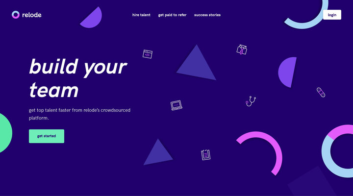 build your team. refer and earn. | relode