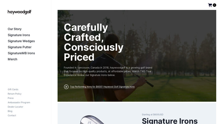 haywoodgolf | high-quality, well-designed & affordable golf equipment